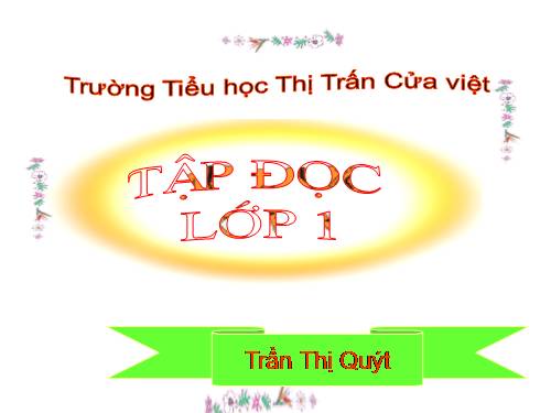 Tuần 3. Ai dậy sớm