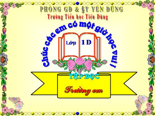 Tuần 1. Trường em