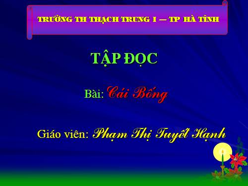 Tuần 2. Cái Bống