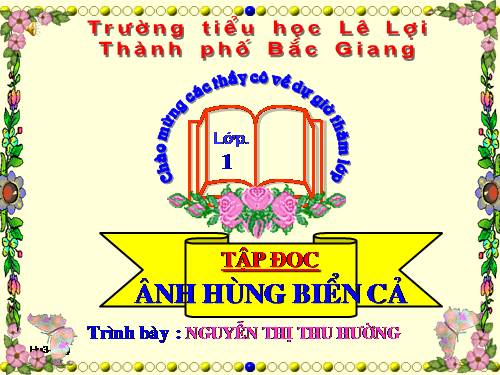 Tuần 12. Anh hùng biển cả