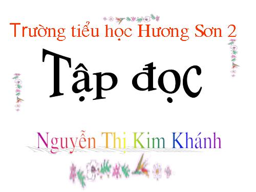 Tuần 3. Ai dậy sớm