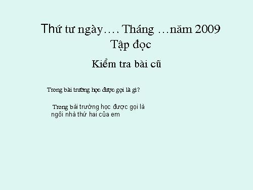 Tuần 1. Tặng cháu