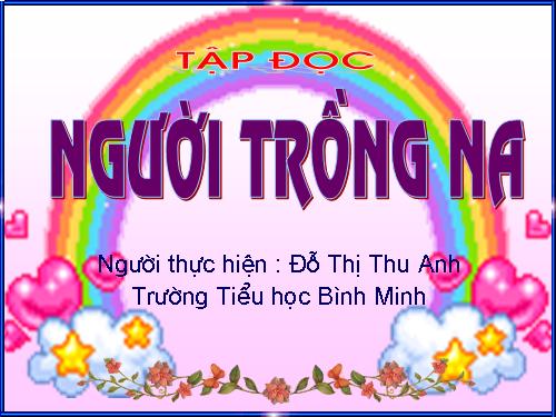 Tuần 11. Người trồng na