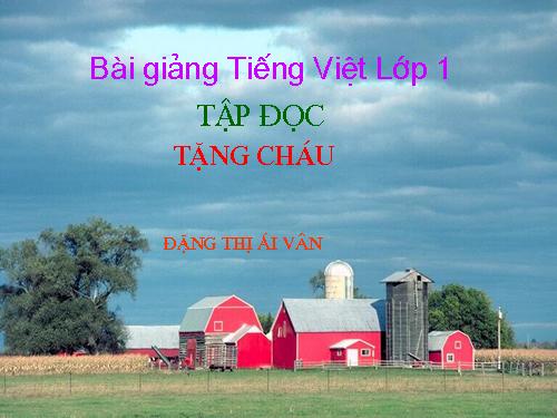 Tuần 1. Tặng cháu