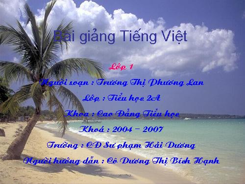 Tuần 1. Tặng cháu