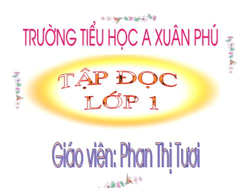 Tuần 3. Ai dậy sớm