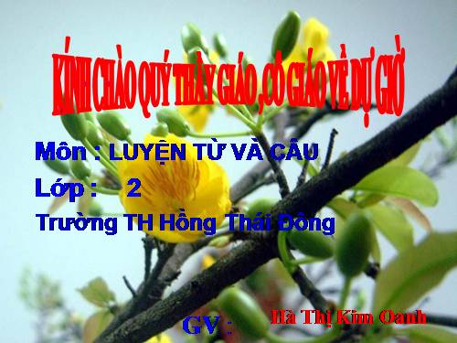 Tuần 28. MRVT: Từ ngữ về cây cối. Đặt và trả lời câu hỏi: Để làm gì? Dấu chấm, dấu phẩy