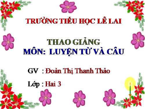 Tuần 8. Từ chỉ hoạt động, trạng thái. Dấu phẩy