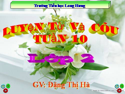 Tuần 10. MRVT: Từ ngữ về họ hàng. Dấu chấm, dấu chấm hỏi