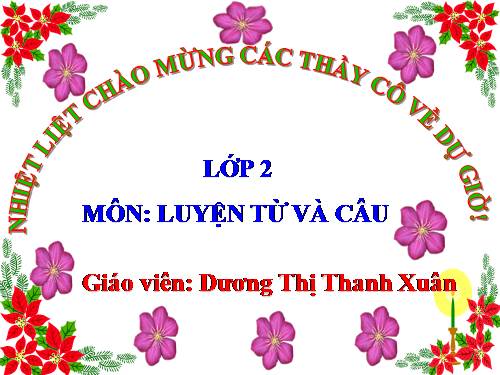 Tuần 8. Từ chỉ hoạt động, trạng thái. Dấu phẩy