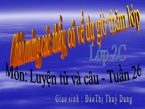 Tuần 26. MRVT: Từ ngữ về sông biển. Dấu phẩy