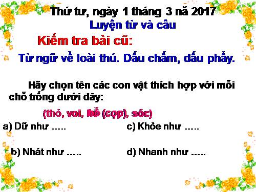 Tuần 25. MRVT: Từ ngữ về sông biển. Đặt và trả lời câu hỏi: Vì sao?