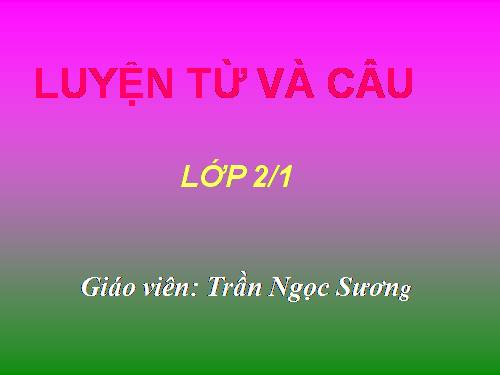 Tuần 17. MRVT: Từ ngữ về vật nuôi. Câu kiểu Ai thế nào?