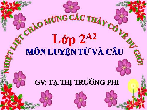 Tuần 7. MRVT: Từ ngữ về các môn học. Từ chỉ hoạt động