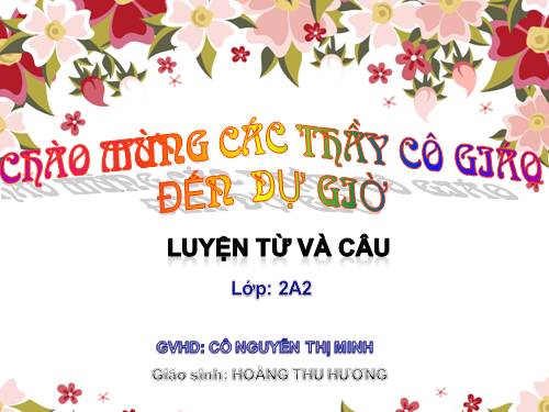 Tuần 25. MRVT: Từ ngữ về sông biển. Đặt và trả lời câu hỏi: Vì sao?