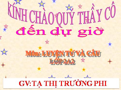 Tuần 16. Từ chỉ tính chất. Câu kiểu Ai thế nào? MRVT: Từ ngữ về vật nuôi