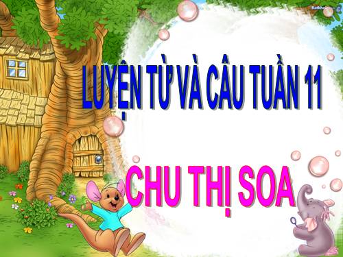 Tuần 11. MRVT: Từ ngữ về đồ dùng và công việc trong nhà