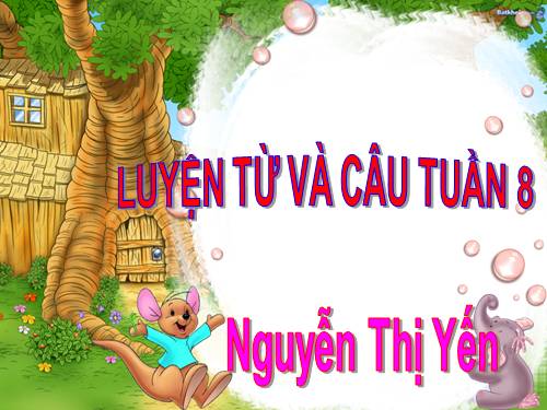 Tuần 8. Từ chỉ hoạt động, trạng thái. Dấu phẩy