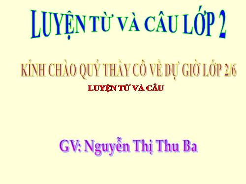 Tuần 7. MRVT: Từ ngữ về các môn học. Từ chỉ hoạt động