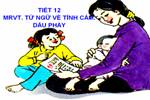 Tuần 12. MRVT: Từ ngữ về tình cảm. Dấu phẩy.