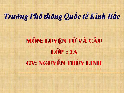 Tuần 2. MRVT: Từ ngữ về học tập. Dấu chấm hỏi