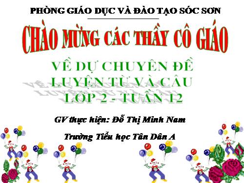 Tuần 12. MRVT: Từ ngữ về tình cảm. Dấu phẩy.