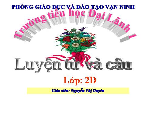 Tuần 4. Từ chỉ sự vật. MRVT: ngày, tháng, năm