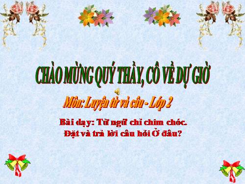 Tuần 20. MRVT: Từ ngữ về thời tiết. Đặt và trả lời câu hỏi: Khi nào? Dấu chấm, dấu chấm than