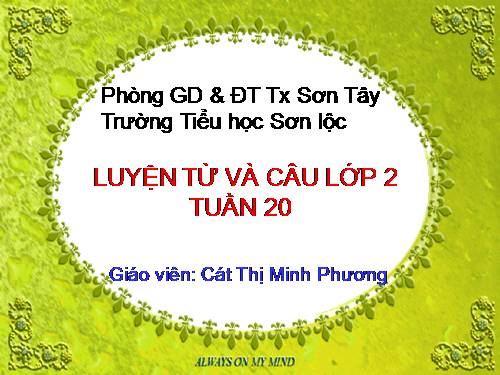 Tuần 20. MRVT: Từ ngữ về thời tiết. Đặt và trả lời câu hỏi: Khi nào? Dấu chấm, dấu chấm than