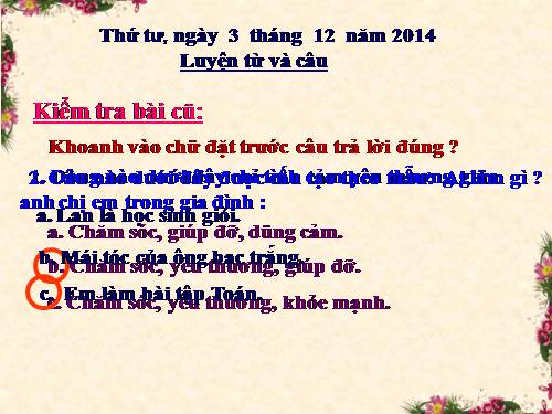 Tuần 15. Từ chỉ đặc điểm. Câu kiểu Ai thế nào?