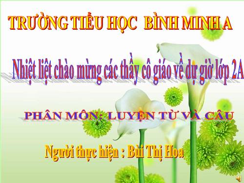 Tuần 11. MRVT: Từ ngữ về đồ dùng và công việc trong nhà