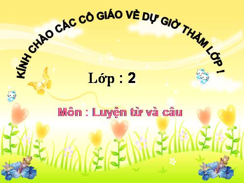 Tuần 4. Từ chỉ sự vật. MRVT: ngày, tháng, năm