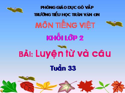 Tuần 33. MRVT: Từ ngữ chỉ nghề nghiệp