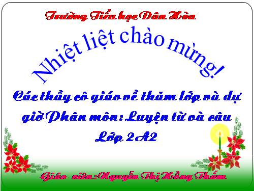 Tuần 23. MRVT: Từ ngữ về muông thú. Đặt và trả lời câu hỏi: Như thế nào?