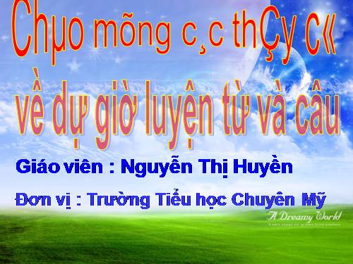 Tuần 7. MRVT: Từ ngữ về các môn học. Từ chỉ hoạt động