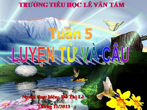 Tuần 5. Tên riêng và cách viết tên riêng. Câu kiểu Ai là gì?