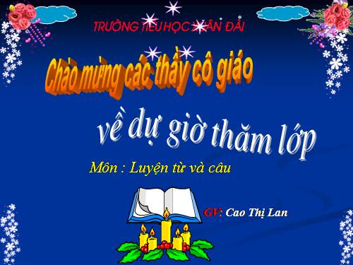 Tuần 11. MRVT: Từ ngữ về đồ dùng và công việc trong nhà