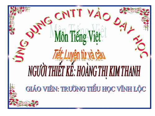 Tuần 30. MRVT: Từ ngữ về Bác Hồ