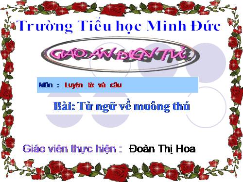 Tuần 23. MRVT: Từ ngữ về muông thú. Đặt và trả lời câu hỏi: Như thế nào?