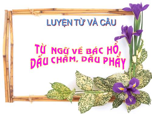 Tuần 31. MRVT: Từ ngữ về Bác Hồ. Dấu chấm, dấu phẩy