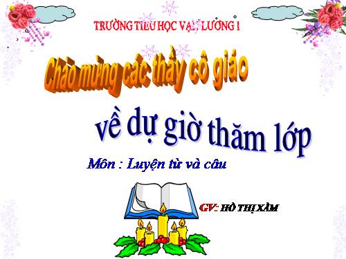 Tuần 11. MRVT: Từ ngữ về đồ dùng và công việc trong nhà