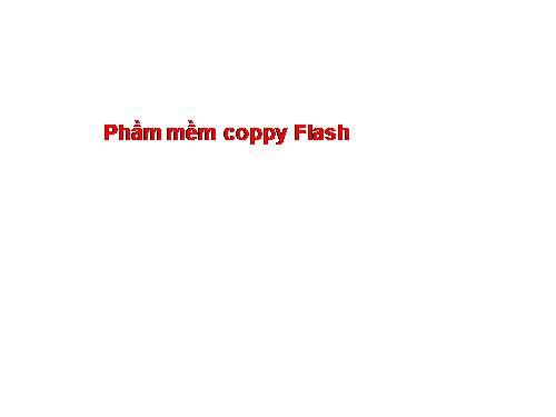 Phần mềm coppy Flash