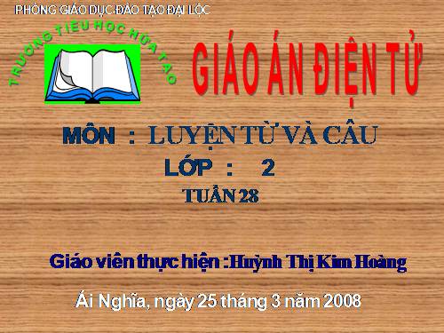 Tuần 28. MRVT: Từ ngữ về cây cối. Đặt và trả lời câu hỏi: Để làm gì? Dấu chấm, dấu phẩy