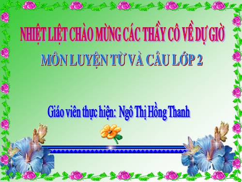 Tuần 7. MRVT: Từ ngữ về các môn học. Từ chỉ hoạt động