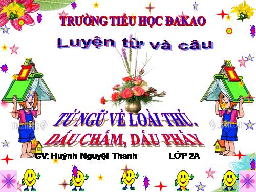 Tuần 24. MRVT: Từ ngữ về loài thú. Dấu chấm, dấu phẩy