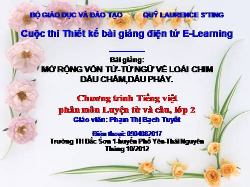 Tuần 22. MRVT: Từ ngữ về loài chim. Dấu chấm, dấu phẩy