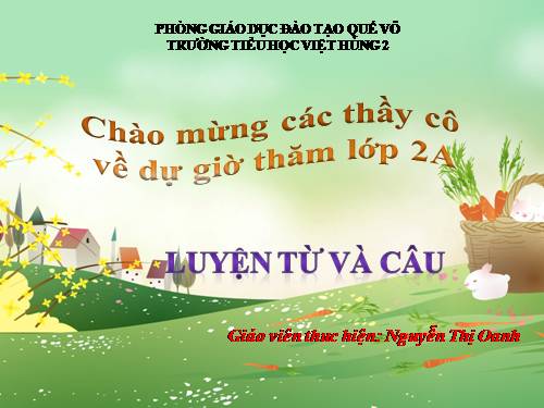 Tuần 5. Tên riêng và cách viết tên riêng. Câu kiểu Ai là gì?