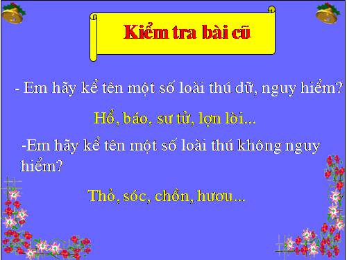 Tuần 24. MRVT: Từ ngữ về loài thú. Dấu chấm, dấu phẩy