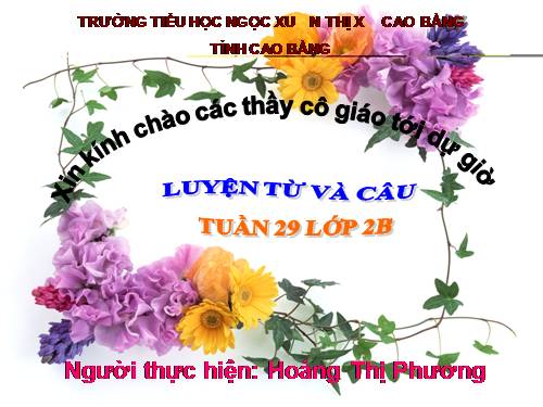 Tuần 29. MRVT: Từ ngữ về cây cối. Đặt và trả lời câu hỏi: Để làm gì?