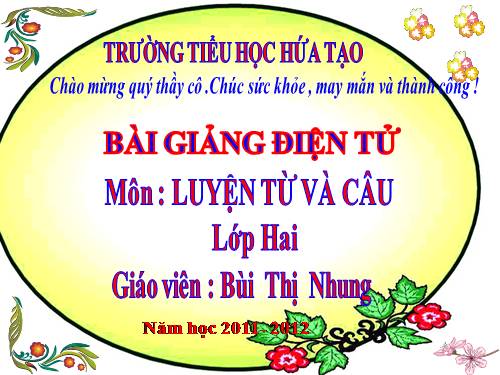 Tuần 8. Từ chỉ hoạt động, trạng thái. Dấu phẩy